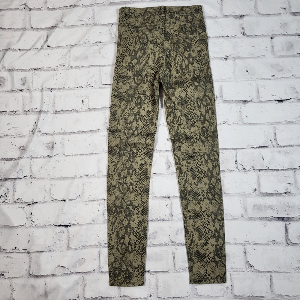 Zara Gray Black High Waisted Python Snake Print S… - image 4